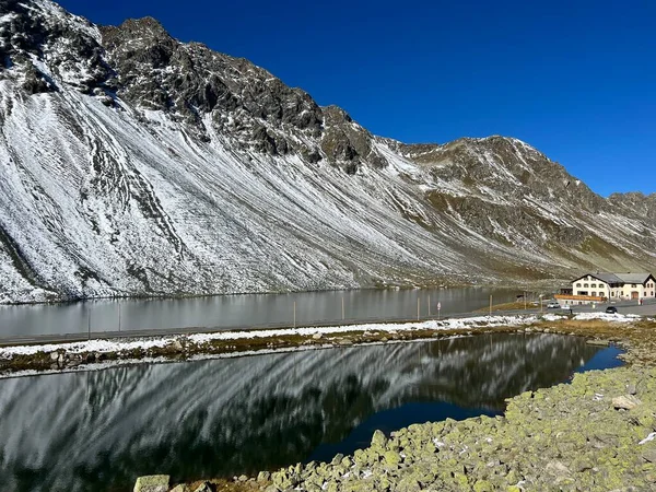 High Alpine Lakes Lai Nair Black Lake Schwarzer See Lai — Stock Photo, Image