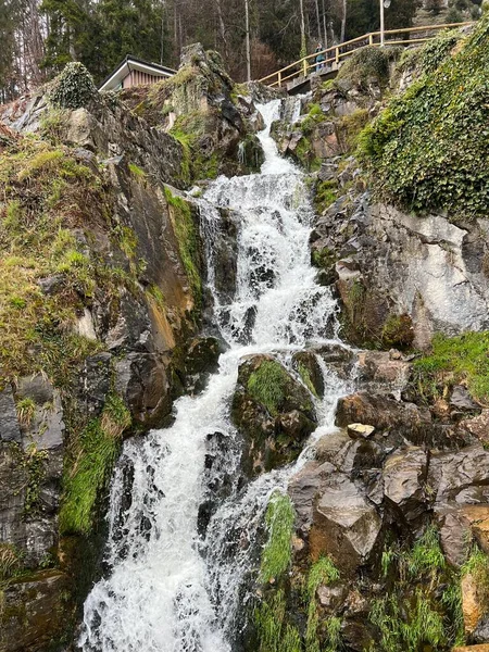 Szent Beatus Vízesés Vagy Vízesések Vízesések Beatus Barlang Alatt Wasserfall — Stock Fotó