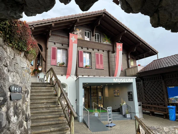 Muzeum Jeskyní Beatus Přírodní Zázrak Jezera Thun Beatus Hohlen Das — Stock fotografie