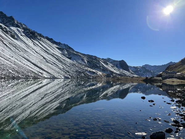 High Alpine Lake Lai Scotta Schottensee Schotten Lake Swiss Mountain — Stock Photo, Image