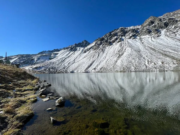 Danau Alpen Tinggi Lai Scotta Schottensee Atau Danau Schotten Jalan — Stok Foto