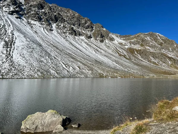 Danau Alpen Tinggi Lai Scotta Schottensee Atau Danau Schotten Jalan — Stok Foto