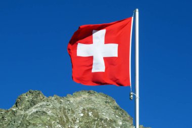 İsviçre Konfederasyonu Ulusal Bayrağı (İsviçre Bayrağı - İsviçre Ulusal Bayrağı) - Ulusal Bayrak der Schweizerischen Eidgenossenschaft (Offizielle Flagge der Schweiz - Schweizer Flagge)