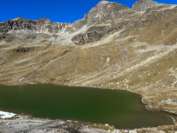 Високе Альпійське Озеро Фурґґасі Озеро Фурґґа Або Фурґґасі Гірській Місцевості — стокове фото