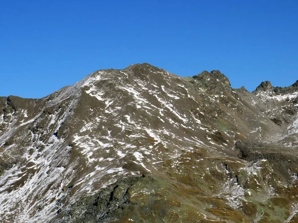 Pic Rocheux Piz Arpschella 3031 Dans Massif Des Alpes Albula — Photo