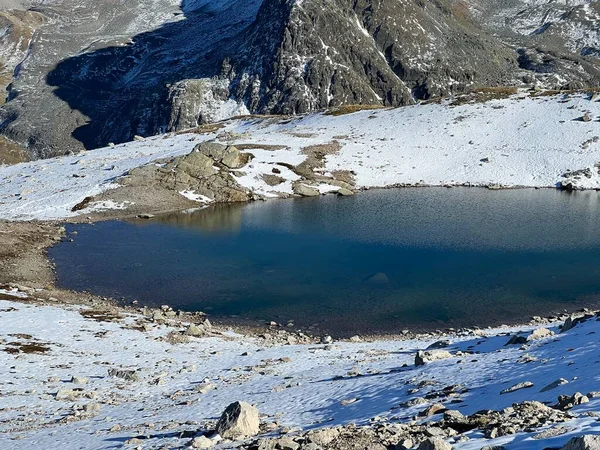 Laghi Alpini Senza Nome Nelle Alpi Abula Sopra Del Passo — Foto Stock