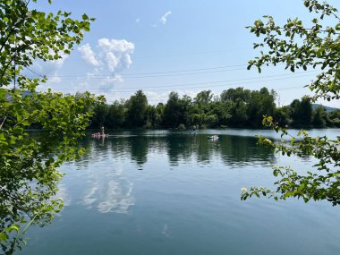 Eski Ren, Diepoldsau - İsviçre (Vorfruehlings Stimmung im Natur- und Landschaftsschutzgebiet Alter Rhein, Schweiz)