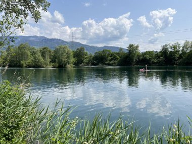 Eski Ren, Diepoldsau - İsviçre (Vorfruehlings Stimmung im Natur- und Landschaftsschutzgebiet Alter Rhein, Schweiz)