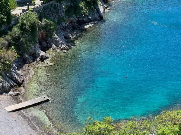 Sebuah Teluk Adriatik Kecil Spasovac Teluk Kvarner Dan Tidak Jauh — Stok Foto