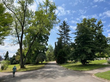 Nordheim Mezarlığı Parkı veya Parkı - Park des Nordheimer Friedhofs oder Friedhofspark Nordheim - Zürih veya Zuerich, İsviçre / Schweiz