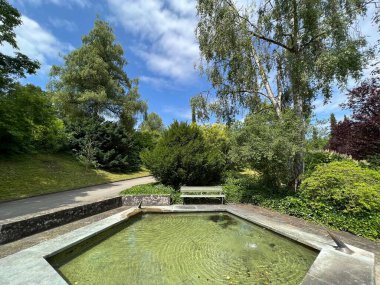 Nordheim Mezarlığı Parkı veya Parkı - Park des Nordheimer Friedhofs oder Friedhofspark Nordheim - Zürih veya Zuerich, İsviçre / Schweiz