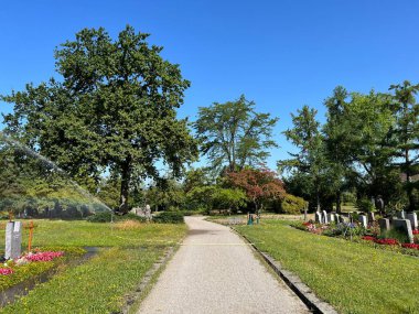 Affoltern Mezarlığı (Affoltern Mezarlığı) veya Cimetiere Affoltern Oder Friedhof Affoltern - Zürih veya Zuerich, İsviçre (Schweiz)