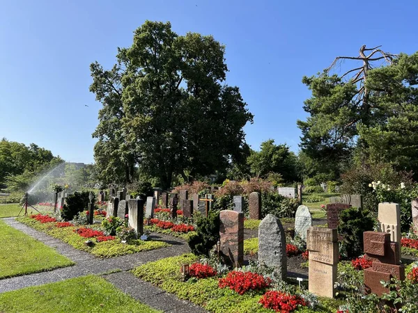 Cmentarz Affoltern Cmentarz Affoltern Lub Cimetiere Affoltern Oder Friedhof Affoltern — Zdjęcie stockowe