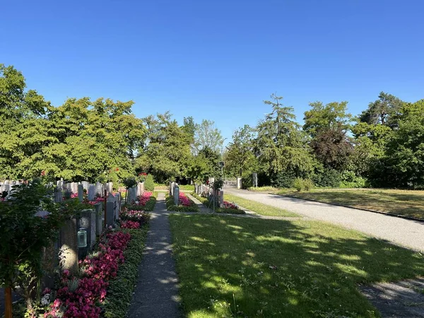 stock image Affoltern Cemetery (Cemetery of Affoltern) or Cimetiere Affoltern oder Friedhof Affoltern - Zurich or Zuerich, Switzerland (Schweiz)