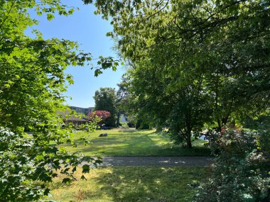Affoltern Mezarlığı Parkı veya Mezarlık Afoltern Oder Friedhofspark Affoltern - Zürih veya Zuerich, İsviçre / Schweiz