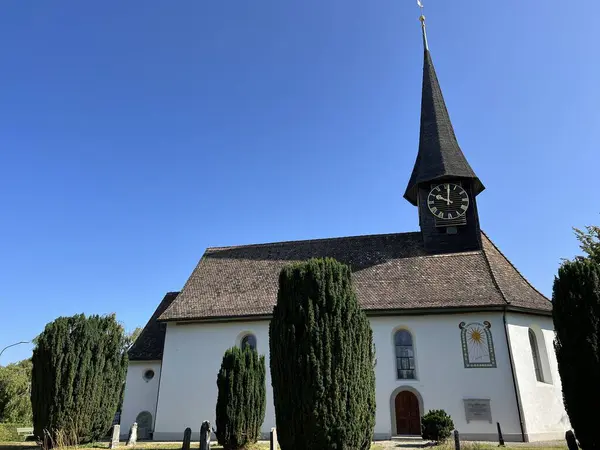 Unterdorf Taki Evangelisch Reformierte Kirche Unterdorf Zürih Veya Zuerich Sviçre — Stok fotoğraf