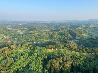 Hırvat Zagorje - Hırvatistan (Panoramski, Balonom iznad Hrvatskog Zagorja - Hrvatska)