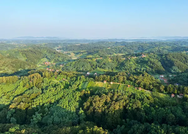 Hırvat Zagorje - Hırvatistan (Panoramski, Balonom iznad Hrvatskog Zagorja - Hrvatska)