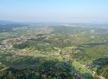 Hırvat Zagorje - Hırvatistan (Panoramski, Balonom iznad Hrvatskog Zagorja - Hrvatska)