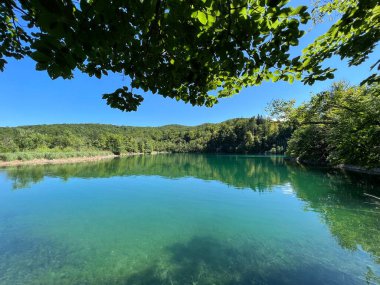 Plitvice Lakes Ulusal Parkı (UNESCO) - Plitvica, Hırvatistan veya Slikoviti krajobrazi i prekrasni motivi iz nacionalnog parka Plitvicka jezera - Plitvice, Hrvatska