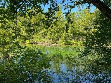Plitvice Lakes Ulusal Parkı (UNESCO) - Plitvica, Hırvatistan veya Slikoviti krajobrazi i prekrasni motivi iz nacionalnog parka Plitvicka jezera - Plitvice, Hrvatska