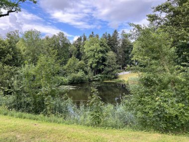Drei Weieren (Üç Gölet) dinlenme alanı, St.Gallen, İsviçre - das Naherholungsgebiet Drei Weihern - St. Gallen, Schweiz