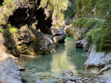 Tolmin Gorges (Triglav Ulusal Parkı, Slovenya) - Tolminer Klammen (Nationalpark Triglav, Slowenien) - Tolminska korita (Triglavski narodni parkı, Slovenya)