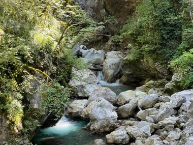 Tolmin Gorges (Triglav Ulusal Parkı, Slovenya) - Tolminer Klammen (Nationalpark Triglav, Slowenien) - Tolminska korita (Triglavski narodni parkı, Slovenya)