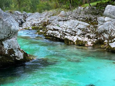 The Small Soca Gorge (Slovenya) - Kleine Soca-Schlucht oder Kleinen Soca-Troge (Kleinen Soca-Troeg, Slowenien) - Mala korita Soce (Slovenija Soce))