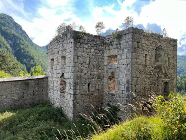 Trdnjava Predel (Passsperre Predil, Depot Oberbreth, Depot Predil), Log pod Mangartom, Slovenya - Fortification Predel, Slovenya - Fortificazione sul Predel