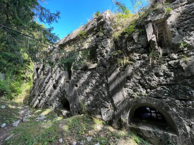 Fort Hermann (Triglav Ulusal Parkı, Slovenya) - Festung Fort Hermann (Triglav-Nationalpark, Slowenien) - Zgornja trdnjava Kluze ali Utrdba Fort Hermann, Bovec (Triglavski narodni parkı, Slovenija)