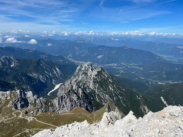 Dağ zirvesinden Panorama, Büyük Mangart, Strmec na Predelu (Triglav Ulusal Parkı, Slovenya) - Grosse Mangart-Gipfel in den Julischen Alpen (Triglav-Nationalpark, Slowenien)