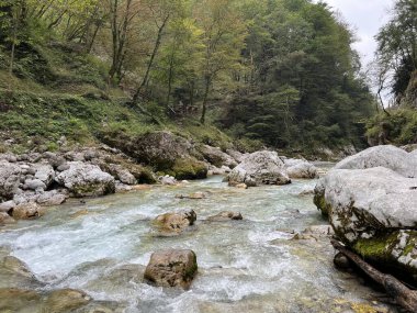 Tolmin Gorges (Triglav Ulusal Parkı, Slovenya) - Tolminer Klammen (Nationalpark Triglav, Slowenien) - Tolminska korita (Triglavski narodni parkı, Slovenya)