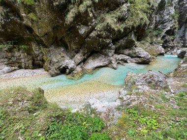 Tolmin Gorges (Triglav Ulusal Parkı, Slovenya) - Tolminer Klammen (Nationalpark Triglav, Slowenien) - Tolminska korita (Triglavski narodni parkı, Slovenya)