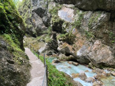 Tolmin Gorges (Triglav Ulusal Parkı, Slovenya) - Tolminer Klammen (Nationalpark Triglav, Slowenien) - Tolminska korita (Triglavski narodni parkı, Slovenya)