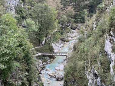 Tolmin Gorges (Triglav Ulusal Parkı, Slovenya) - Tolminer Klammen (Nationalpark Triglav, Slowenien) - Tolminska korita (Triglavski narodni parkı, Slovenya)