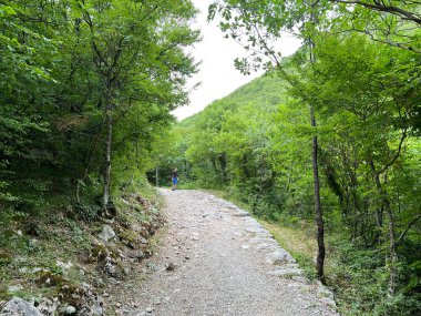 Velika Paklenica kanyonu, Starigrad (Paklenica Ulusal Parkı, Hırvatistan) - Bergsteiger in der Schlucht Velika Paklenica, Starigrad (Nationalpark Paklenica) - Planinarske staze u kanjonu Velike Paklenice