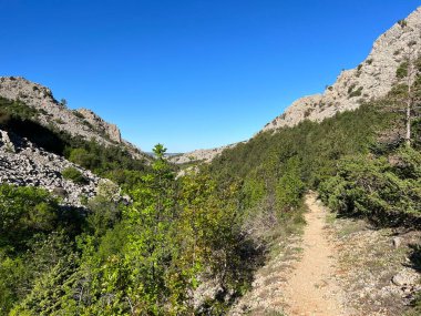 Mala Paklenica kanyonu, Seline (Paklenica Ulusal Parkı, Hırvatistan) - Wanderweg durch die Schlucht Mala Paklenica (Nationalpark Paklenica, Kroatien) - Planinarska staza kroz Malu Paklenicu, Seline (Nacionalni parkı Paklenica))