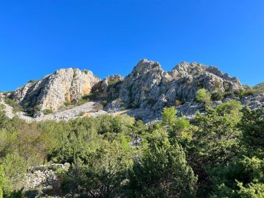 Mala Paklenica kanyonu, Seline (Paklenica Ulusal Parkı, Hırvatistan) - Kalksteinfelsen in der Schlucht Mala Paklenica, Seline (Nationalpark Paklenica, Kroatien) - Vapnenacke stijene u kanjonu Erkek Paklenice, Seline (Hrvatska)