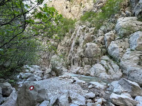 Mala Paklenica kanyonu, Seline (Paklenica Ulusal Parkı, Hırvatistan) - Wanderweg durch die Schlucht Mala Paklenica (Nationalpark Paklenica, Kroatien) - Planinarska staza kroz Malu Paklenicu, Seline (Nacionalni parkı Paklenica))