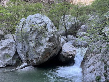 Torrential stream Mala Paklenica, Seline (Paklenica Ulusal Parkı, Hırvatistan) - Wildbach Mala Paklenica, Seline (Nationalpark, Kroatien) - Bujicni potok Mala Paklenica, Seline (Nacionalni parkı Paklenica, Hrvatska)