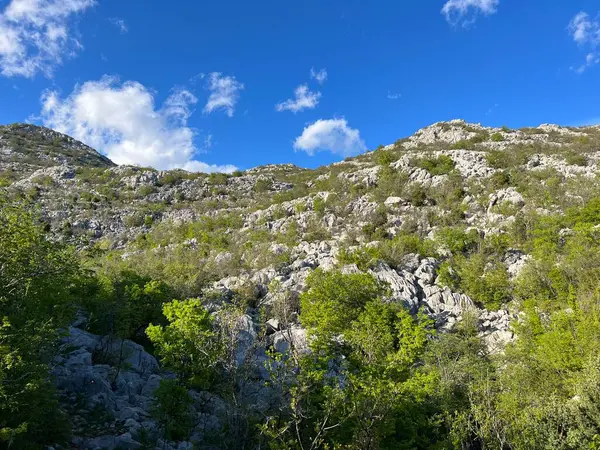 Pakistan 'daki Velebit Tepeleri (Starigrad, Hırvatistan) - Blick auf die Velebit-Gipfel im Nationalpark Paklenica (Starigrad, Kroatien) - Pogled na Velebitske vrhove u nacionalnom parku Paklenica (NP Paklenica - Starigrad, Hrvatska)