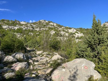 Velebit ve Pakistan Ulusal Parkı 'nda (Starigrad, Hırvatistan) dağcılık yolları - Bergsteigerwege auf dem Velebit und im Nationalpark Paklenica (Starigrad, Kroatien) - Planinarske staze na Velebitu u u nacionalnom parku Paklenica (Hrvatska)