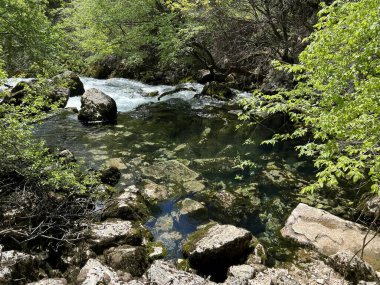 Zrmanja (Velebit Doğa Parkı, Hırvatistan) - die Quelle des Flusses Zrmanja (Naturpark Velebit, Kroatien) - Izvor Zrmanje ili Vrelo Zrmanje (Park prirode Velebit, Hrvatska)