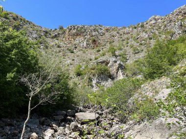 Dabarnica deresinin kaynağı, Zrmanja Nehri 'nin sağ kolu (Velebit Doğa Parkı, Hırvatistan) - Izvor Potoka Dabarnica ili vrelo Dabarnice, desne pritoke rijeke Zrmanje (Park prirode Velebit, Hrvatska) - Quelle von Dabarnica (Kroatien))