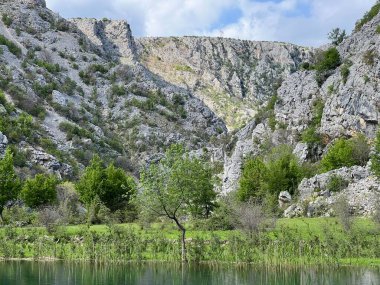 Krupa nehir kanyonu, Zrmanja 'nın sağ kolu (Velebit Doğa Parkı, Hırvatistan) - Schlucht des Flusses Krupa, rechter Nebenfluss des Zrmanja (Naturpark Velebit, Kroatien) - Kanjon rijeke Krupe, desne pritoke Zrmanje (Park prirode Velebit, Hrvatska)