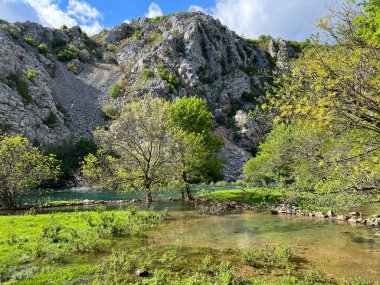 Krupa nehir kanyonu, Zrmanja 'nın sağ kolu (Velebit Doğa Parkı, Hırvatistan) - Schlucht des Flusses Krupa, rechter Nebenfluss des Zrmanja (Naturpark Velebit, Kroatien) - Kanjon rijeke Krupe, desne pritoke Zrmanje (Park prirode Velebit, Hrvatska)