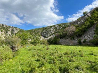 Krupa nehir kanyonu, Zrmanja 'nın sağ kolu (Velebit Doğa Parkı, Hırvatistan) - Schlucht des Flusses Krupa, rechter Nebenfluss des Zrmanja (Naturpark Velebit, Kroatien) - Kanjon rijeke Krupe, desne pritoke Zrmanje (Park prirode Velebit, Hrvatska)