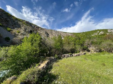Krupa nehir kanyonu, Zrmanja 'nın sağ kolu (Velebit Doğa Parkı, Hırvatistan) - Schlucht des Flusses Krupa, rechter Nebenfluss des Zrmanja (Naturpark Velebit, Kroatien) - Kanjon rijeke Krupe, desne pritoke Zrmanje (Park prirode Velebit, Hrvatska)
