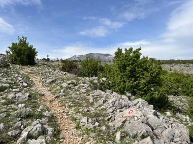 Nehir boyunca yürüyüş izleri ve Krupa nehir kanyonu (Velebit Doğa Parkı, Hırvatistan) - Planinarske staze uz rijeku i markacije duz kanjona rijeke Krupe, pritoke Zrmanje (Park prirode Velebit, Hrvatska))